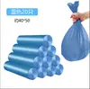 Saco de lixo com cordão de fechamento automático espesso saco de lixo de cozinha doméstico com cordão saco de lixo descartável atacado