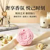 Nuevo Ambientador de Coche Sólido de Camelia, Pastillas de Yeso Aromático para Armario del Hogar, Fragancia de Larga Duración, Adorno Colgante de Yeso de Aromaterapia
