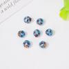 Cloisonné azul gota de óleo conta barril acessórios lótus conta barril conta pulseira feita à mão acessórios DIY contas soltas