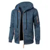 Nueva Sudadera con Capucha de Punto Jacquard Casual Deportiva para Hombre