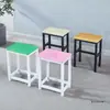 Banqueta Quadrada Simples, Banqueta Espessa para Oficina de Fábrica, Cadeira para Treinamento de Trabalho, Banqueta de Estudante, Banqueta Colorida para Jantar, Cadeira Doméstica para Adultos
