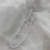Novo colar de pérolas versátil de alto brilho estilo coreano para mulheres, design único, corrente de pérolas irregulares para a clavícula, atacado do fabricante.