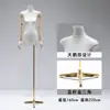 Loja de roupas modelo magra de seios pequenos adereço expositor de roupas femininas suporte de exibição ornamento de pendurar de peito plano manequim de torso de mão cabide de roupas