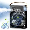 Ventilador de escritorio de fábrica para dormitorio de estudiante con pulverizador USB de cinco agujas, ventilador mini de refrigeración, oficina, humidificación, pequeño multifuncional