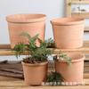 Maceta simple retro transpirable absorbente de cerámica roja para flores, suculenta planta verde, exterior, balcón, maceta de jardín de lavabo internacional, venta al por mayor