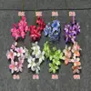 Flores Artificiales con 7 Cabezas, Florales de Lirio Coloridos, Decoración Suave para Bodas, Decoración del Hogar, Accesorios de Estilo Floral Pastoral para Exteriores, Falsas