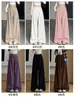 Pantalones de pana color gris té para mujer Otoño Invierno 2026 Nuevos de Cintura Alta Adelgazantes con Caída Gruesos con Terciopelo Pantalones de Pierna Ancha