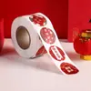Adesivo Vermelho para Celebração de Ano Novo Envelope Vermelho Adesivo Selo para Caixa de Doces Adesivo de Festival de Primavera Adesivo Redondo de Sorte