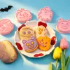 Serie de Galletas Sándwich de Halloween Moldes para Galletas Dibujos Animados 3D Fantasma Moldes Momia Simulación DIY