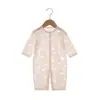 Ropa de Bebé Verano Malla Transpirable Cárdigan para Bebé Pijama Mono Delgado Ropa para Aire Acondicionado Tipo Mono de Manga Larga A3