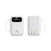 Venta al por mayor transfronteriza de Power Banks con Cable Incorporado, Gran Capacidad de 20000 mAh, Portátil y Compacto, Fuente de Alimentación Móvil, Personalización de Regalos