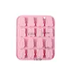 16 Incluso Oso Pequeño Conejo Pequeño Molde de Silicona para Galletas Pastel de Arroz Cubo de Hielo Horneado Pastel Cera Hecha a Mano Botella Forma de Molinillo de Azúcar