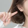 Ailoqi Plata s925 Aretes de Delfín Lindo para Mujer Aretes Pequeños para Estudiante con Diamante Aretes Coreanos G6459