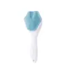 Escova de limpeza facial para limpeza da pele, escova de cabeça dupla para uso doméstico, adequada para lavar o rosto e tomar banho, a escova facial de pata de gato é fácil de usar