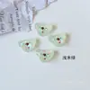 Acessórios de resina de urso de goma de geléia semi-transparente japoneses diy brincos artesanais cocar material de caso de telefone móvel