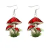 Pendientes Acrílicos Europeos y Americanos, Pendientes Largos de Moda de Hongo Acrílico, Regalo de Cumpleaños, Pendientes de Aniversario, Accesorios para Orejas
