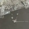 Collar Gejia GF Mariposa Fantasma Encantadora Serie Clásica para Mujer, Versión de Alta Gama, Cadena para Clavícula Chapada en Oro de 18k, Lujo Ligero para el Día a Día