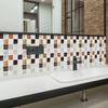 MSc292 película brillante transfronteriza cuadrado 10 piezas pegatinas para azulejos patrón mosaico cinta autoadhesiva adhesivo removible pegatinas de pared
