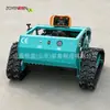 Cortacésped de gasolina ZY750, cortacésped de orugas a gasolina con control remoto para huertos, cortacésped autopropulsado de cuchilla plana