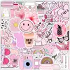 50 adesivos de grafite roxos não repetitivos para celular, papelaria, caderno, mala, adesivos decorativos criativos à prova d'água