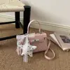 Estilo Coreano Lunares Bolso de Mano Pequeño Cuadrado Cruzado para Mujer para el Trabajo Popular Este Año 2026 PU Nueva Moda Exquisito