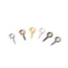 Tornillo de ojo de oveja, cuerno, cabeza redonda, anillo colgante, hilo autorroscante, clavo, gancho pequeño, colgante, bricolaje, joyería hecha a mano, accesorios de metal