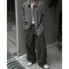Camisa de Manga Larga a Cuadros Estilo Británico para Hombre, Temporada de Primavera y Otoño, Chaqueta Blanca y Negra, Marca de Moda Estilo Americano, Juvenil y Atractivo