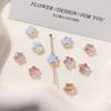 Zhen Tu Cuentas de Vidrio de Estrella de Cinco Puntas de 8 mm Cuentas de Vidrio Degradadas Cuentas Sueltas Aretes DIY Accesorios para el Cabello Colgante para Mujer Materiales