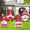 Cartão de inserção para jardim novo de Dia dos Namorados transfronteiriço decoração de jardim ao ar livre para temporada de casamento letras Cupido inserção de cartão para gramado