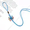 Flor de Seis Orejas Nudo de Mariposa Mariposa Multicolor Cuerda Colgante Pequeña Colgante para Coche Accesorio Bolsita Nudo de Linterna de Hilo de Jade Nudo de Colores Metabo