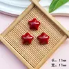 Gato Rojo Angora Pez Gato Acrílico Accesorios DIY Funda de Teléfono Celular Zapatos con Agujero Parche Pasador Material para Accesorios del Cabello