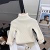 Suéter de cuello alto de punto para niñas Otoño e Invierno 2025 Suave Moda de Bebé Niña Tejido de Princesa Ropa Interior de Invierno para Niños