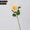 Rosas Artificiales tipo Crema Hidratante Estilo Francés, Flores Falsas Frescas Estilo Coreano para Sala de Estar, Arreglos Florales de Boda y Centros de Mesa al por Mayor