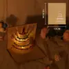 Tarjeta de felicitación de cumpleaños tridimensional creativa DIY de alto nivel tallado en papel hecho a mano regalo bendición música fuegos artificiales luminosos tarjeta