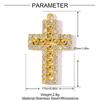 Herradura Grande Europea y Americana Colgante DIY de Acero Inoxidable Colgante de Joyería para Mujer Corazón Cruz Fátima