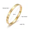 Pulsera de Acero Inoxidable Diez Diamantes Transfronteriza, Pulsera Espejo de Alto Grado 18K con Incrustaciones de Diamantes para Mujer, Pulsera de Acero de Titanio con Grabado
