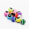 100 en las cuentas bloqueadoras de ojo de pez de color Lanya, cuentas bloqueadoras de frijol Lanya, cuentas fluorescentes, accesorios para equipo de pesca, señuelo, cuentas para peces DIY