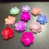 Gelatina gradiente flor de peônia com contas acessórios diy material atacado contas soltas acessórios para pulseira material flor de fênix artesanal