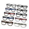 2025 nuevo armazón de gafas cuadradas de TR90 para hombre, deportivo, con lente plana anti luz azul, se puede equipar con miopía TR7808-K