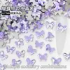 Strass Formato Borboleta 5*7mm com Fundo Plano Decorações Brilhantes da Moda para Nail Art Acessórios Borboleta Strass para Unhas Postiças Atacado