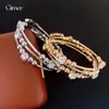 Pulseiras Europeias e Americanas Transfronteiriças de Contas Multicamadas Cravejadas com Diamantes, Pulseiras Modernas e Únicas, Luxo Leve, Design de Joias de Alto Padrão, Estilo de Nicho