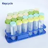 Tubo de Centrífuga de Laboratorio Tubo Dispensador de Granos de Café Plástico PP 25/50ml 100ml Botella Dispensadora de Pie con Soporte
