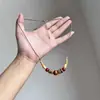 Nuevo Collar de Cerámica Colorida con Cuentas de Estilo Chino Retro Étnico, Cadena Larga para Suéter con Ambiente Zen, Collar de Nicho