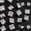 Zircón Irregular Geométrico AAA Chapado Zircón de Espalda Puntiaguda Diamante Multifacético Deslumbrante Arte de Uñas DIY Cristal Sintético Zircón