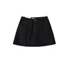 Ws9271-25 Nuevo Estilo de Verano Estilo Europeo y Americano Sexy de Cintura Alta de un Botón Falda de Mezclilla de Corte A que se Ajusta a la Cadera