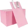 El Fabricante Más Vendido de Amazon Suministra Bolsas para Cubiertos de Restaurante Occidental y Hotel de Gama Alta, Servilletas de Papel Grueso de una Sola Capa Impresas Sin Polvo