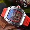 Suministros del Fabricante Comercio Exterior Más Vendido Forma de Barril Colorido Multifuncional Seis Pines Tres Ojos Segundero Corriente Reloj de Hombre Moderno
