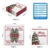 Servilletas impresas con tema de regalo de árbol de Navidad, para uso comercial en hoteles y restaurantes occidentales, creando una atmósfera festiva, venta al por mayor para fiestas navideñas