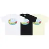 Marca de Nicho de Moda Rhude Verano Nueva Bandera de Corona Streetwear Retro Holgada Camiseta de Cuello Redondo de Manga Corta para Hombres y Mujeres