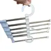 Colgador Múltiple Especial para Armario para Almacenamiento de Pantalones Estante para Pantalones Multifuncional Móvil Pinza Mágica Plegable para Pantalones Pantalones de Vestir Doméstico